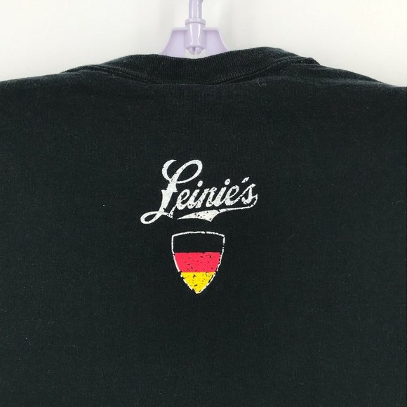 Leinenkugel's Oktoberfest Mens Shirt Large Black 2012 Short Sleeve Leinie's - Picture 4 of 12